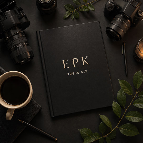 Press kit and pitch deck layout examples